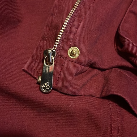 Draper James Utility Coat Deep Wine Size S 4/6 w/pockets NWOT - Picture 4 of 8